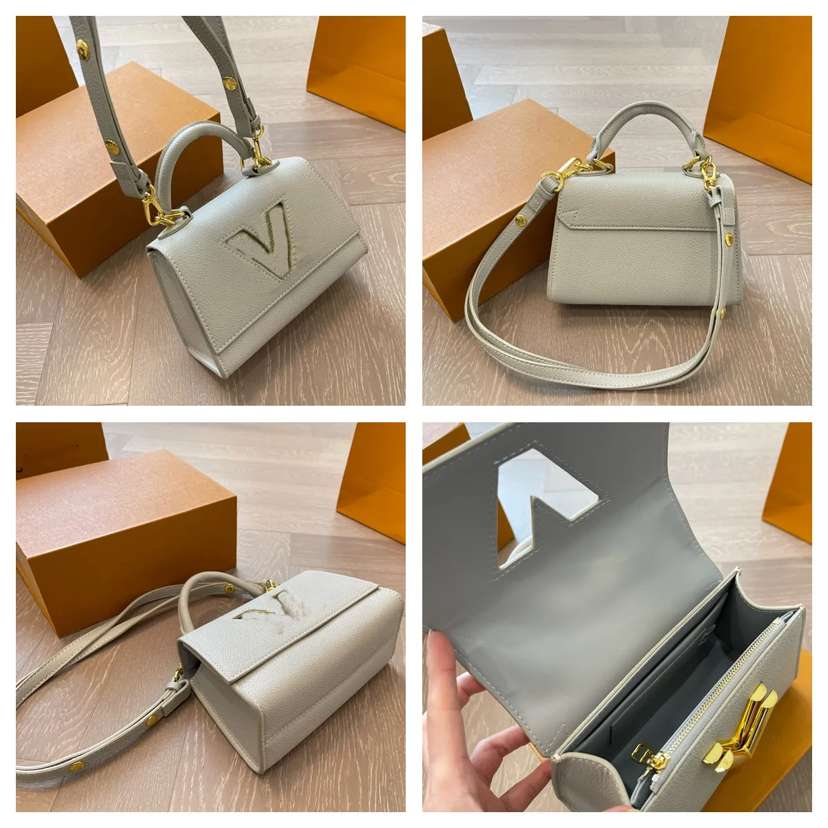 Bolso de cadena Twists, bolso de hombro de diseñador para mujer, bolso cruzado lujoso, bolso con asa superior, bolso con cierre giratorio, bolso de mano de alta calidad, billetera de noche, Mini bolsos