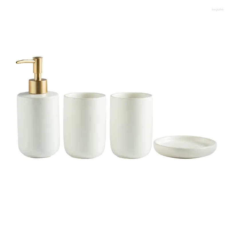 Set di accessori da bagno Accessori da bagno Dispenser di sapone per lozione Scatola portaspazzolino per arredamento Vanità da appoggio