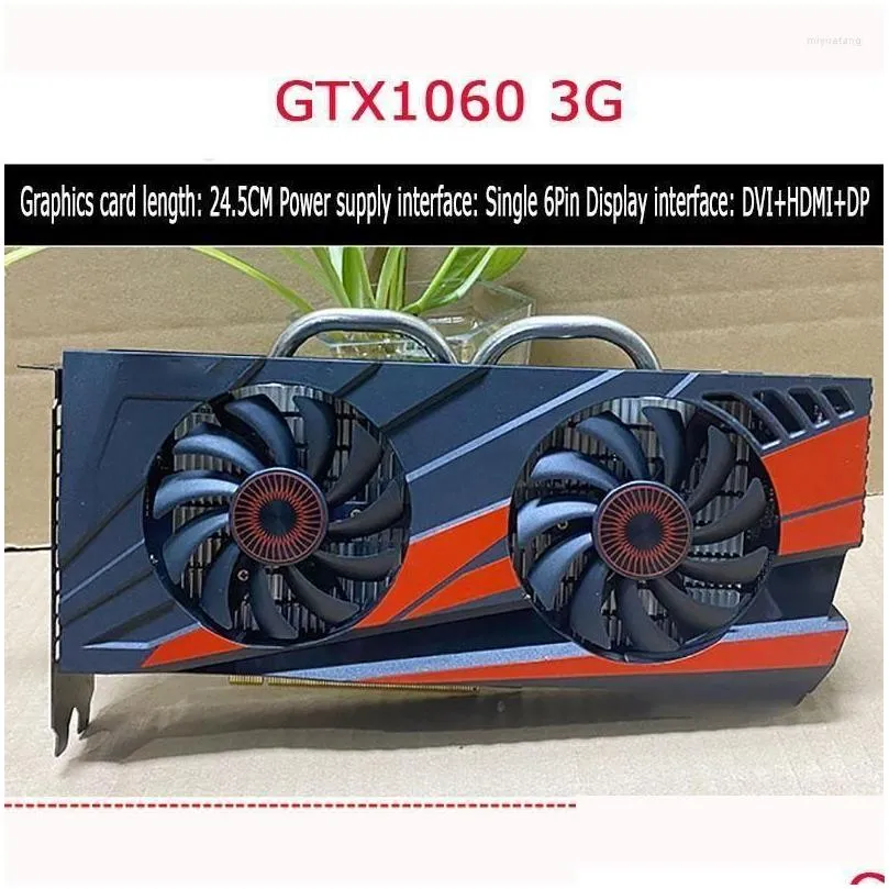 Cartes graphiques pour Asus Gtx1060 3G carte de jeu indépendante mangeuse de poulet Nvidia vidéo Geforce Gddr5 Pcie 3.0Graphics Drop Delivery Co Dh1S3