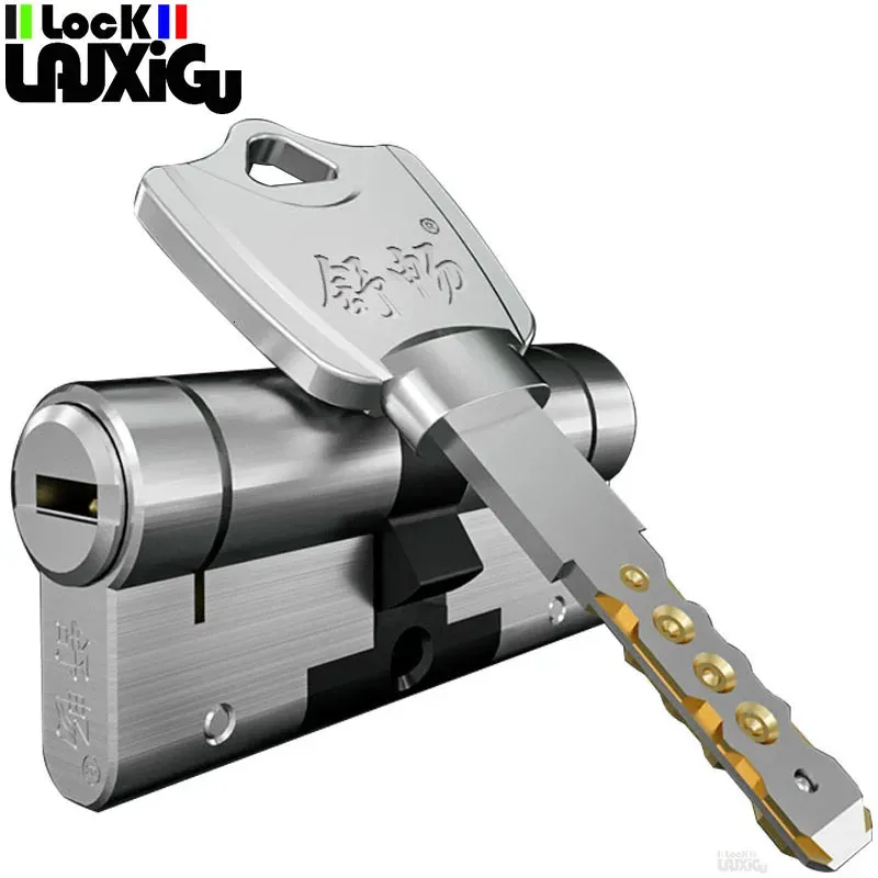 Door Locks European standard lock cylinder locks for entry doors Outdoor door Cylinder 8 keys core 231219