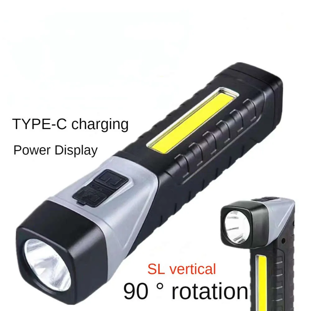 Nieuwe draagbare lantaarns hoekzaklamp met sterk magnetisch oplaadbaar sterk licht buiten super helder led-licht autoreparatie onderhoudslicht