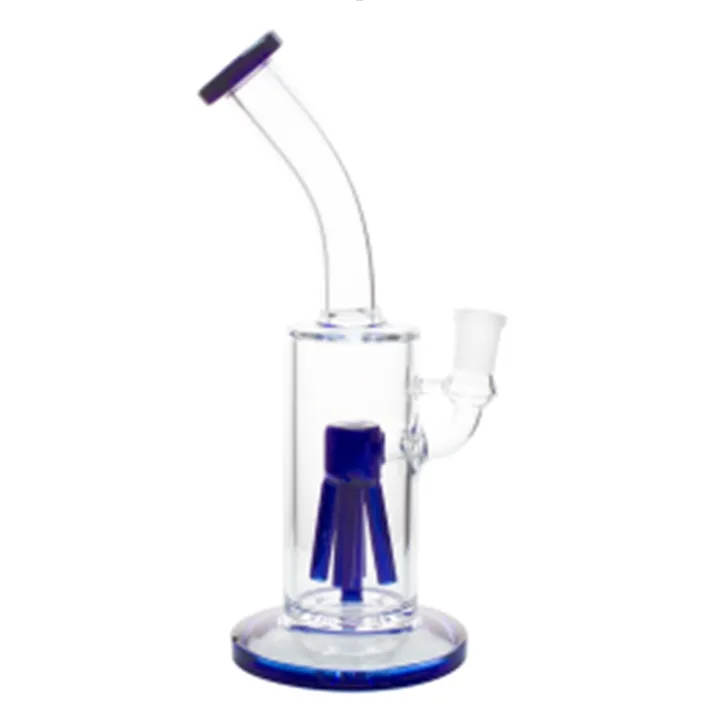 Tjock Glass Hookah Bubbler Glass Water Pipe Bongs Oil Burner Dab Rigs Tillbehör för rökning