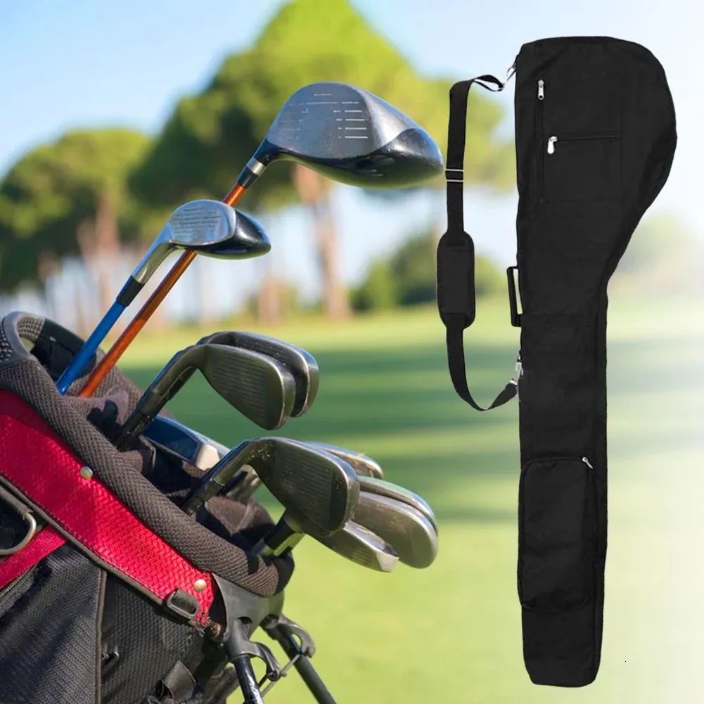 Nylon Golfväskor Scratch Resistent Watertofat Golf Storage Pouch med dragkedja stor kapacitet Hållbara bärbara sporttillbehör 231220