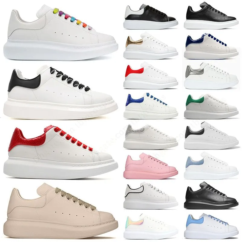 2024 Nouvelles femmes hommes en cuir blanc chaussures plate-forme baskets plates décontractées chaussures de mariage en daim sport sneaker surdimensionné noir et blanc gris mocassins formateurs