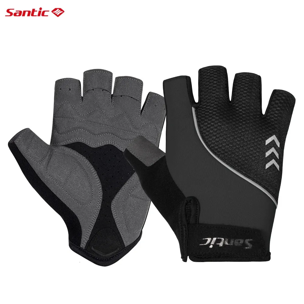 Gants de cyclisme Santic Souffant Summer Multi-couleur Cycling Sports Fitness Gants élastiques et réfléchissants pour les hommes et les femmes 231220