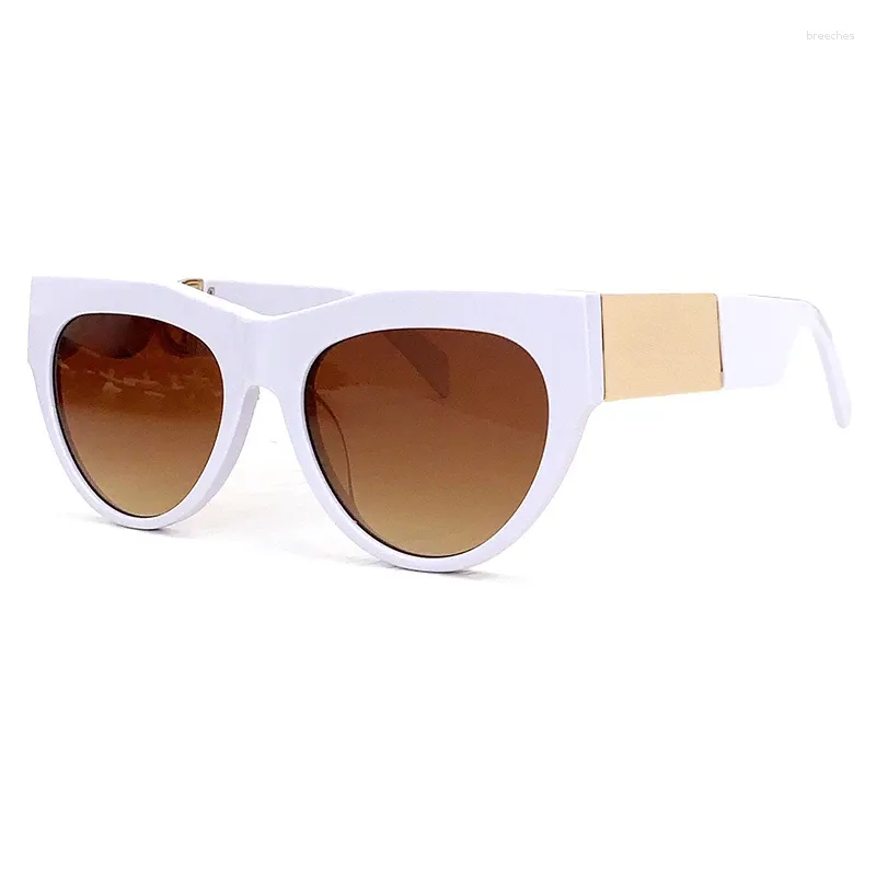 Sunglasses Fashion Cat's Eye Female 2023 Retro Big Frame Hip-Hop Punk Outdoor Gradient Multi-Color High-End Glasses