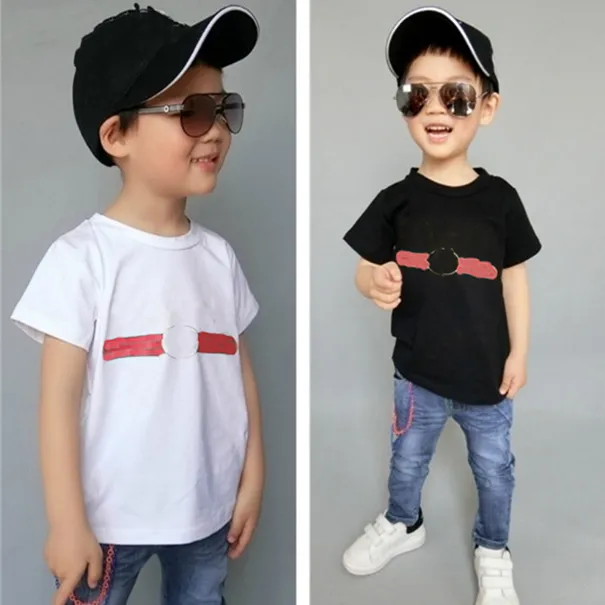 2024 Brand Designer Tees Kids Fashion T-shirts Boys Girls Summer Caual Letter Printed Tops Baby Child T Shirts Stylish Trendy T shirts