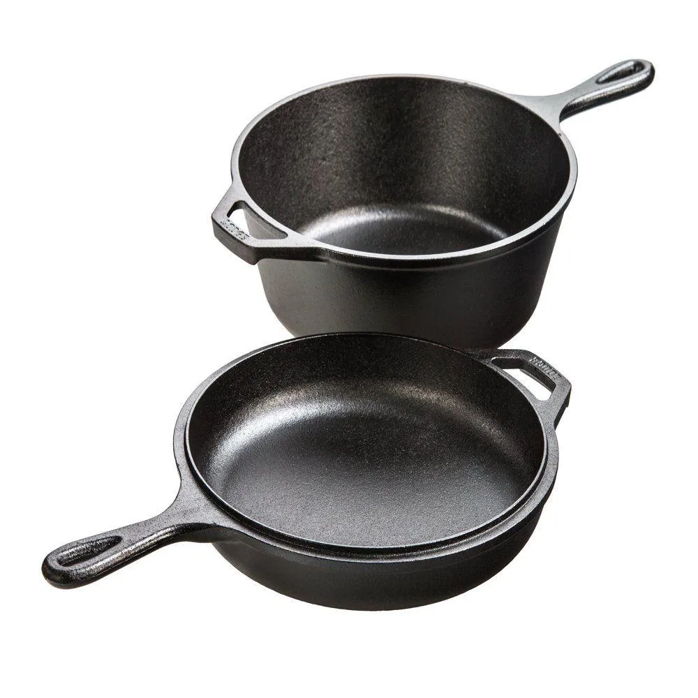 Camp Kitchen Cast Iron 3.2 Quart kryddad kombinationskokare Drop Delivery Sports Outdoors Camping Vandring och DHJ62