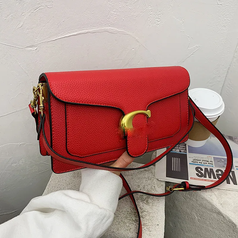 2024 Nieuwe Damestas Nieuwe Mode Kleine Vierkante Tas Crossbody Tas Handtas Kleur Zwart/wit/rood/groen/geel/bruin Cc44hwm