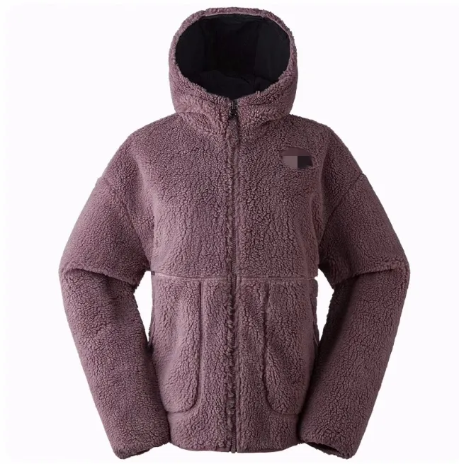 2023 Herfst/Winter New North Outdoor Merk Dames Lamsfleece Dubbelzijdige Jas Met Capuchon Warm