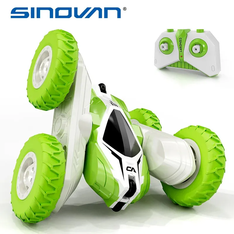 Electricrc CAR Sinovan Mini RC CAR CAR CAR TOYO 2.4GHz Control remoto CAR Flips de doble cara 360 ° Vehículos giratorios Regalos para niños 231219