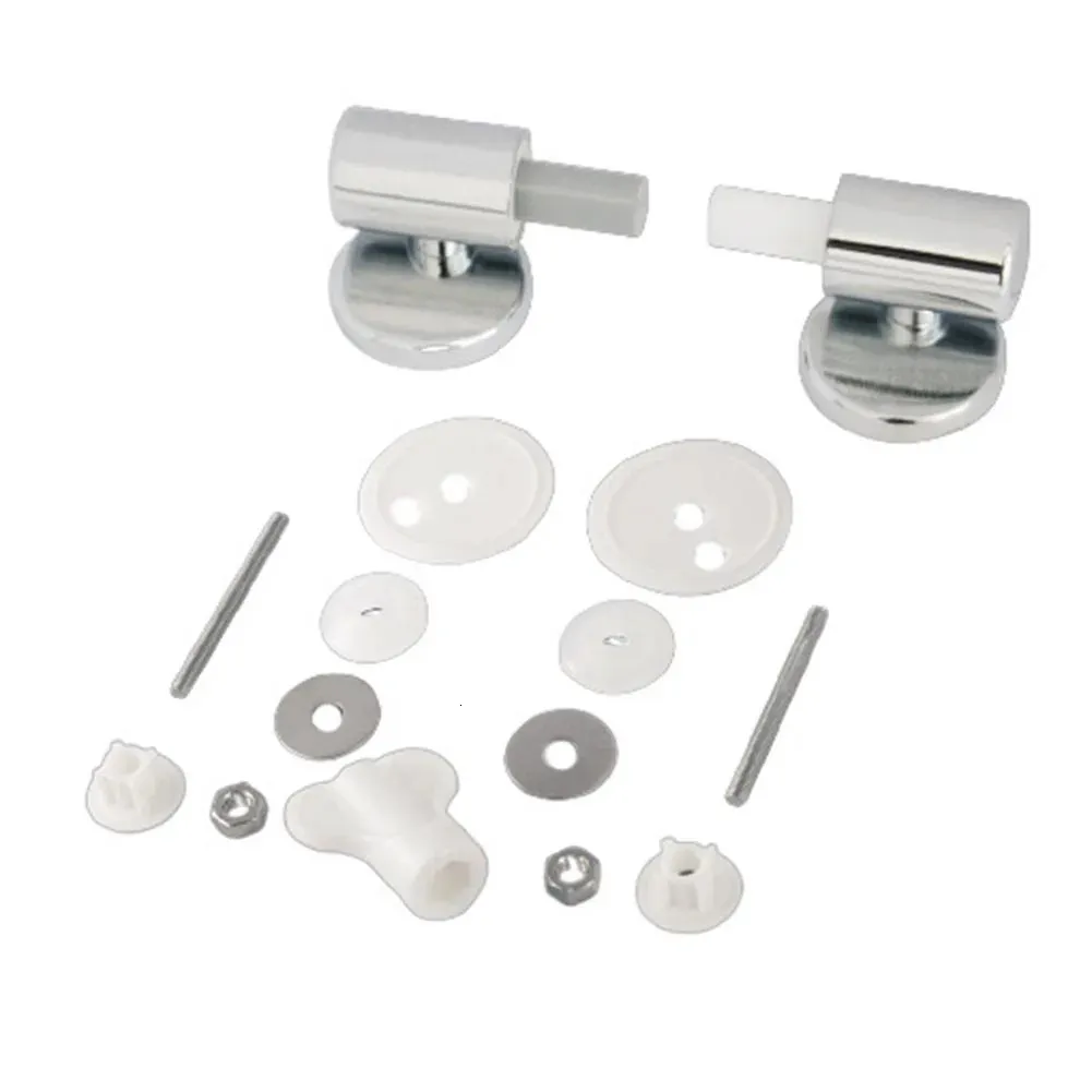 Toilet Seats Lid Hinges Soft Close Fittings Fixing Kit Zinc Alloy Mounting Connector Replacements Parts 231219