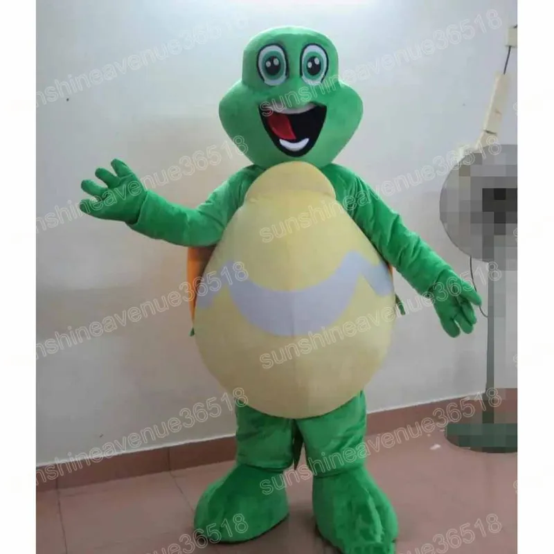 Volwassen maat groen schildpad mascotte kostuum cartoon thema personage carnaval unisex Halloween carnaval volwassenen verjaardagsfeestje fancy outfit voor mannen vrouwen