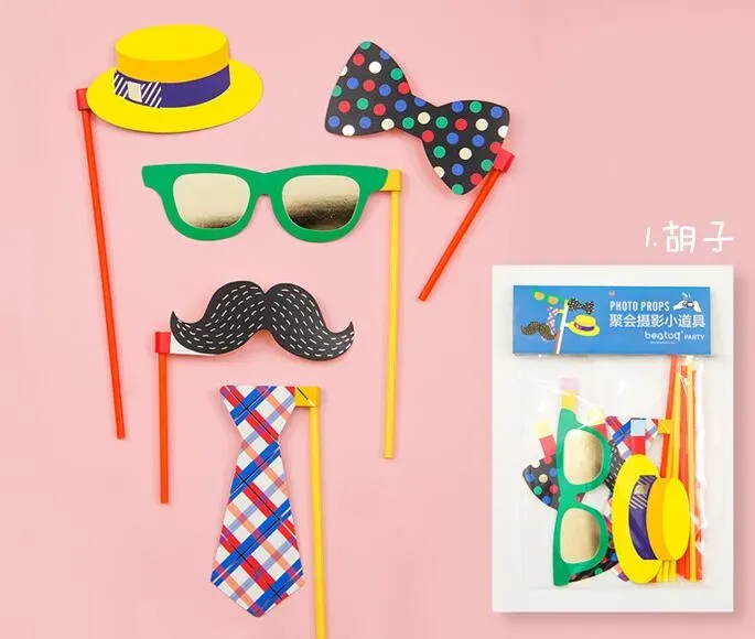 popular Photo Booth Props Wedding Mustache mask glasses cap On A Stick jokes fun Party Birthday DIY photobooth Props festive supplies