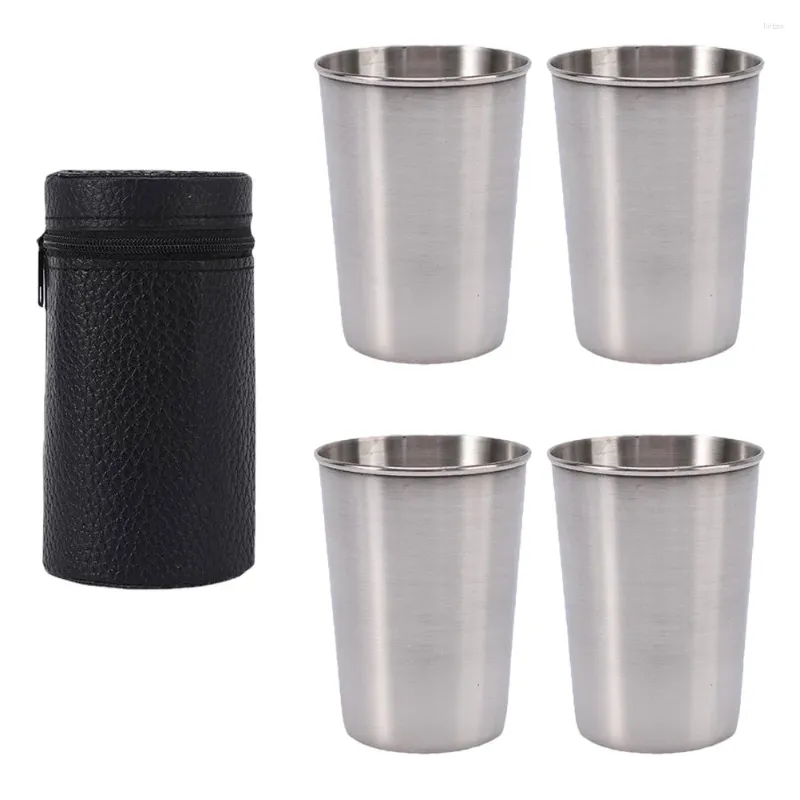 Copos de vinho copos de metal acampamento beber watermug café cerveja chá aço portátil tumblersoutdoor fogueira pequena