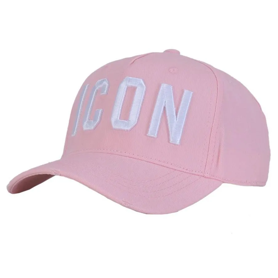 DSQICOND2 MARKA 2020 Ikona mody List Mens Baseball Kobiety Snapback Pink Dad Hat Cotton Bone Trucker Cap2024
