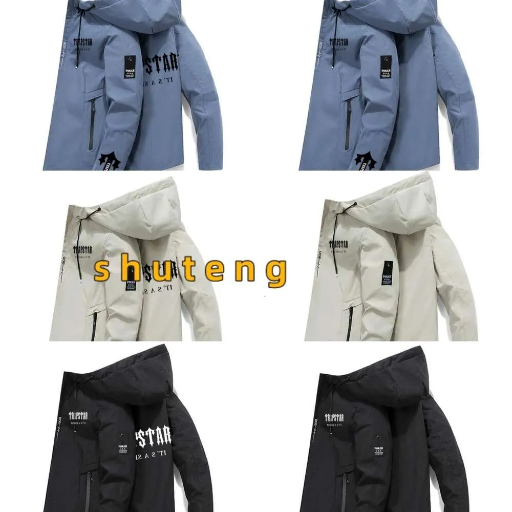 Jackor Nya mäns dragkedja jacka Spring Fall Trapstar Brand Fall/Spring Blazer Casual Trend Fashion Coat 3744