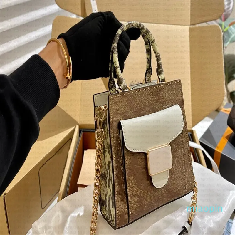 Mini sac à bandoulière poivre pour femmes, fourre-tout à la mode, avec cuir véritable, paillettes métalliques, lettre de styliste, sac à bandoulière de luxe