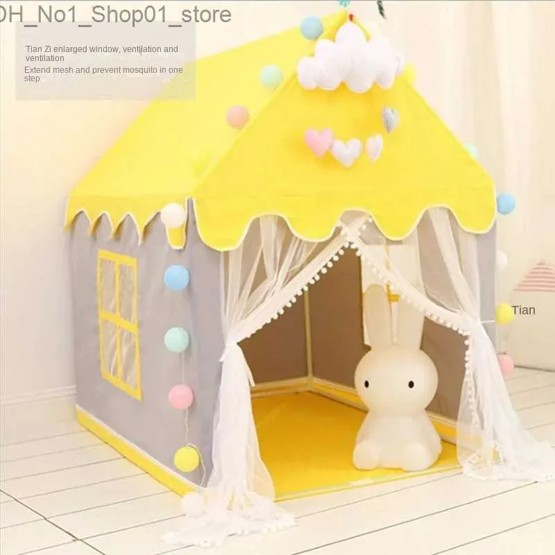 Toy Tents Baby Tent Children's Home Girl's Small House Children's Entertainment Game House Baby Outdoor Play Amusement Park Game Tent Q231221