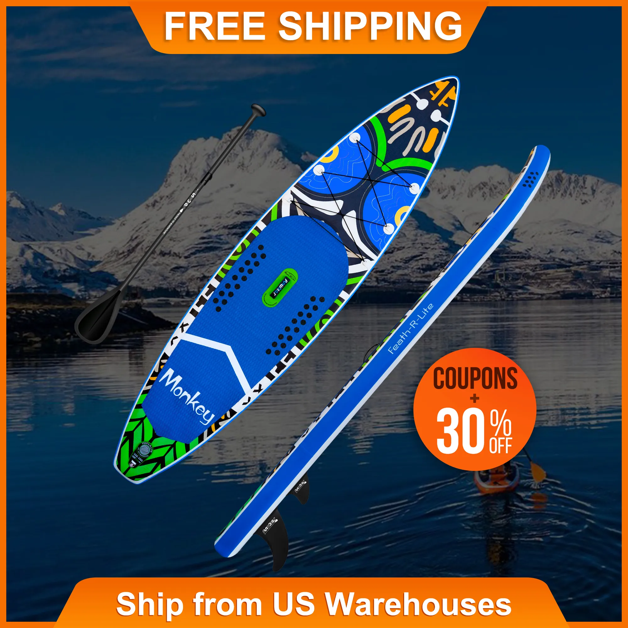 FUNWATER Surfboards Surfboard Paddle Board 335Cm stand up paddleboard Padel inflatable Paddle Wholesale Ca us eu warehouse Tabla Surf Water Sports sup