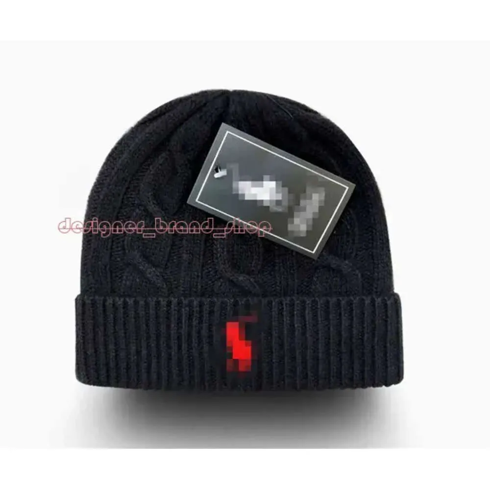 Polo Hat 2023 Nowy luksusowy projektant Polo Beanie Unisex Autumn Winter Vailies Dzianinowy kapelusz dla mężczyzn i kobiet Klasyczne sportowe czapki panie 498