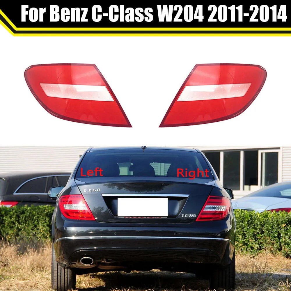 Dla Benz C-Klasa W204 2012 2012 2013 2014 Okładka tylnej tylnej lampy Maska Lampa Zamień Auto Original Abszade