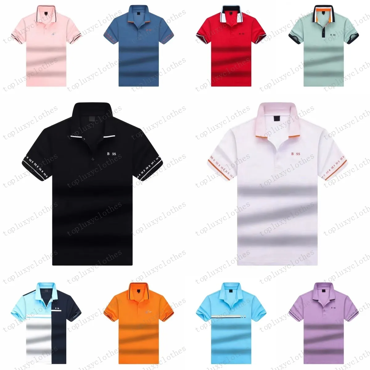 Camisa polo de designer de luxo moda coelho bordado camisa polo masculina high street polo