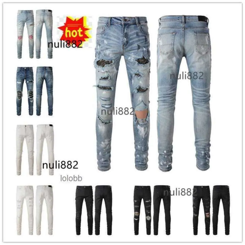 Spodnie przyjazdy amari amirl amirlies am amii imiri amiiri męskie designer denim dżinsowe dziury 2024 Jean Coolguy Biker Pants Man Ubranie NOWOŚĆ 8LRR