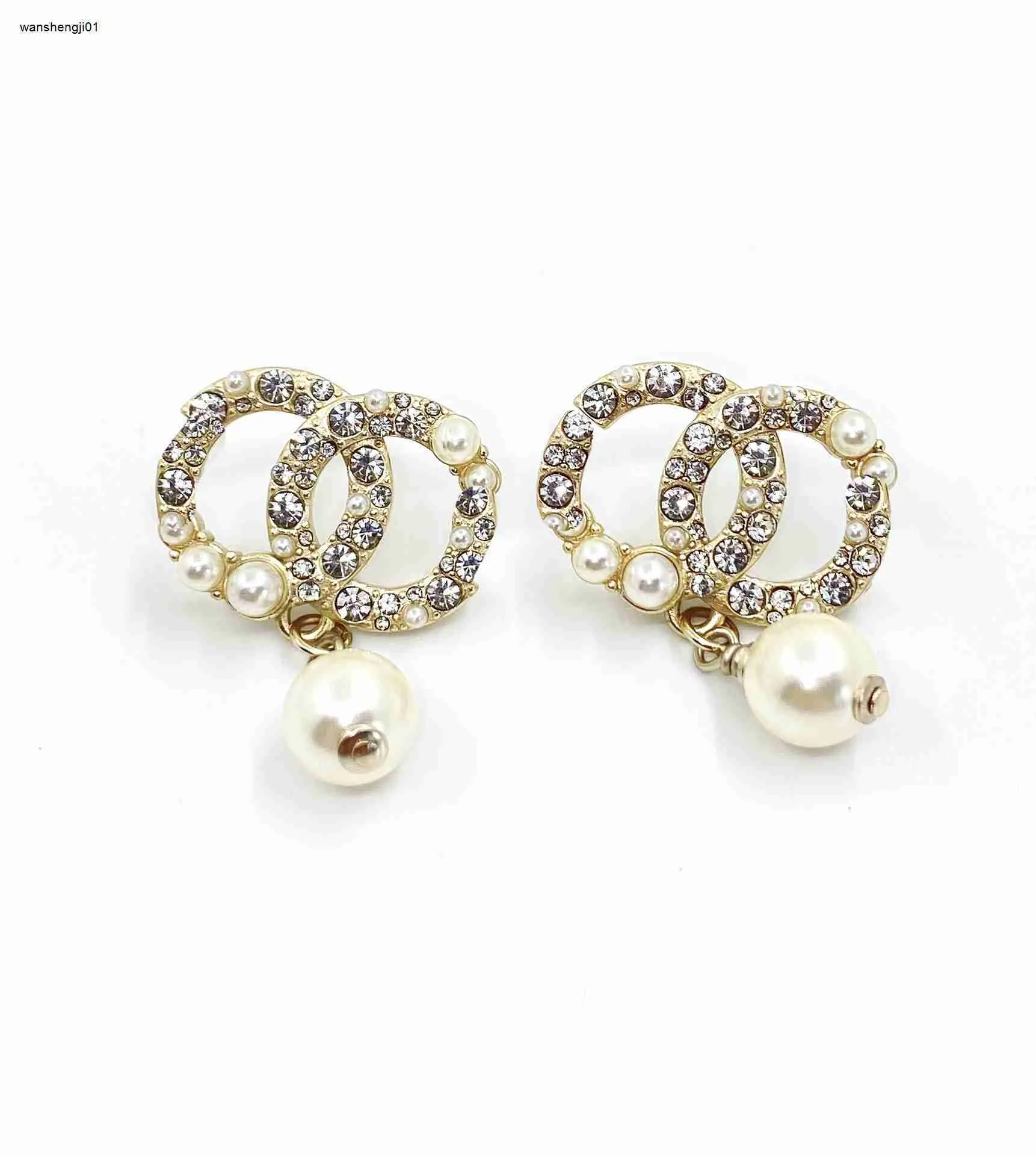 Earrings pearl bridal earring designer fashion earrings for woman love geometric stud luxury jewelry hoop women studs designers Dec 19 hi-q