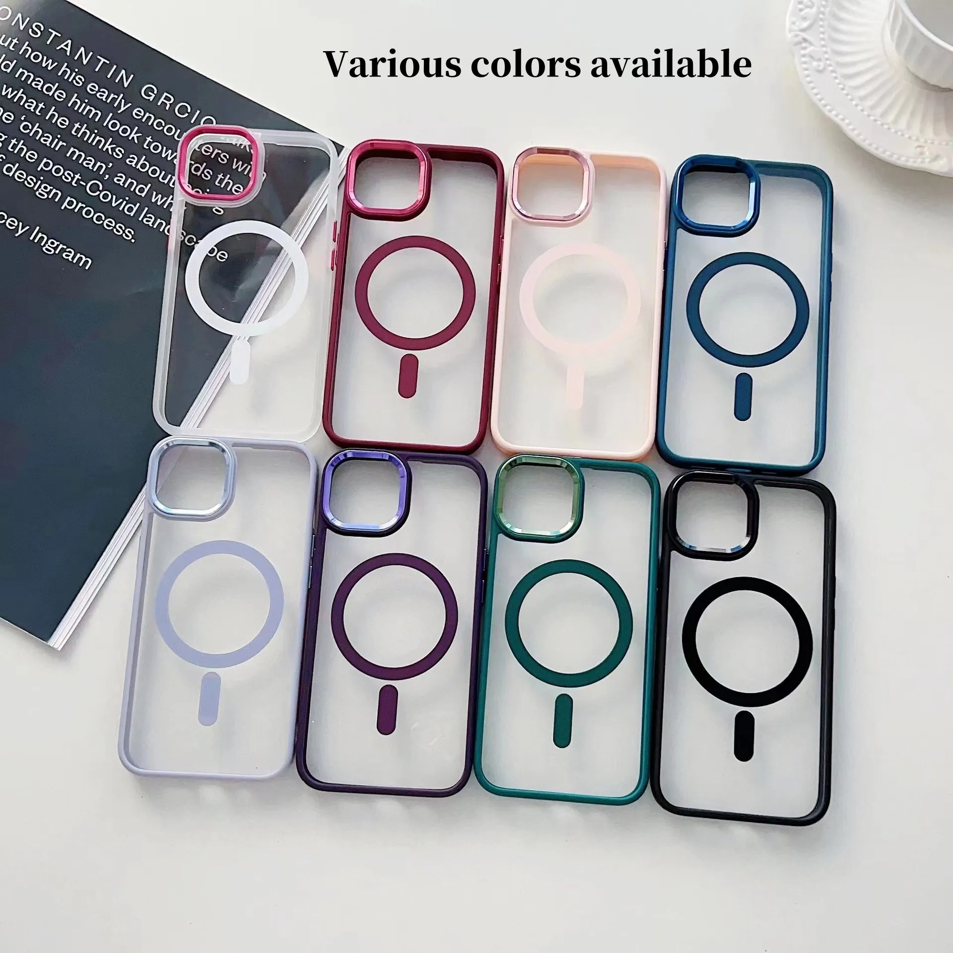 Hot Selling Electroplated Acrylic Magnetic Transparent Shockproof