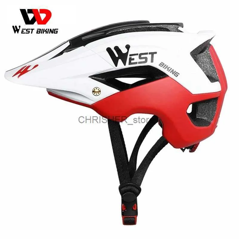 Kaski wspinaczkowe rowerowe rower West Helmet 56-62 cm Oddychający ultralight MTB zintegrowany górski rowerowy hełm rowerowy MTB Hełm rowerowy