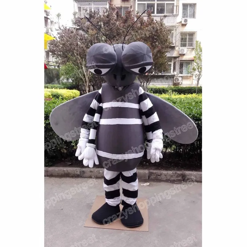 Costume de mascotte de moustique de simulation tenues de personnage de dessin animéHalloween Noël robe de soirée fantaisie taille adulte anniversaire costume de tenue en plein air