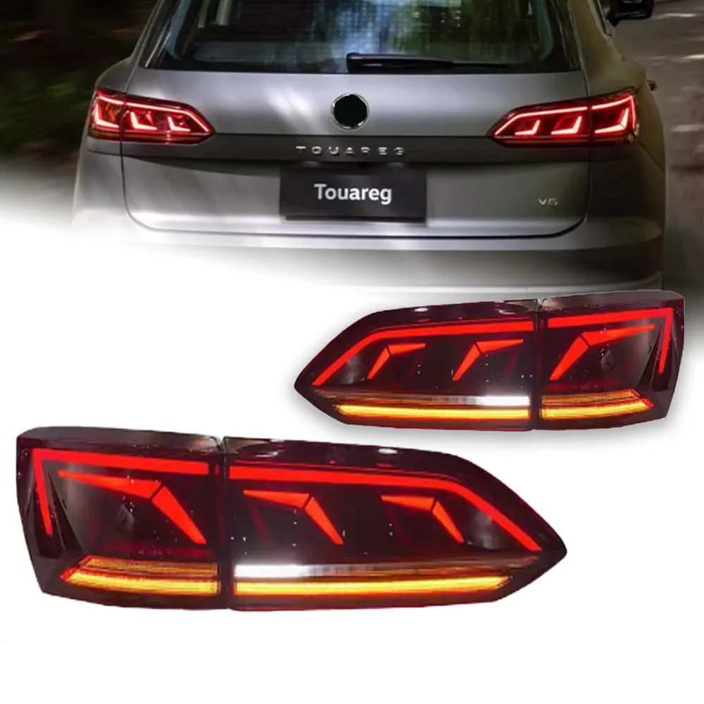 フォルクスワーゲン トゥアレグ LEDクリスタルテールランプ VW Touareg LED Tail Light Assembly Rear Brake, Turn From Maxdo