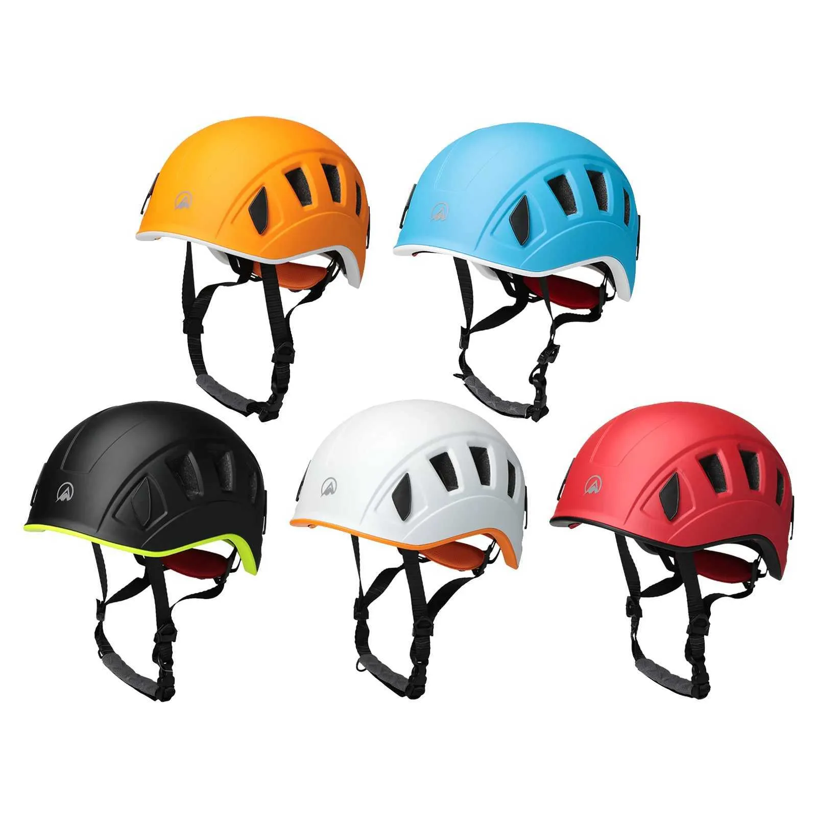 Adjustable Climbing Helmets Safety Hard Hat Head Guard 55-61cm Head Protective Gear Rock Climbing Caving Hiking