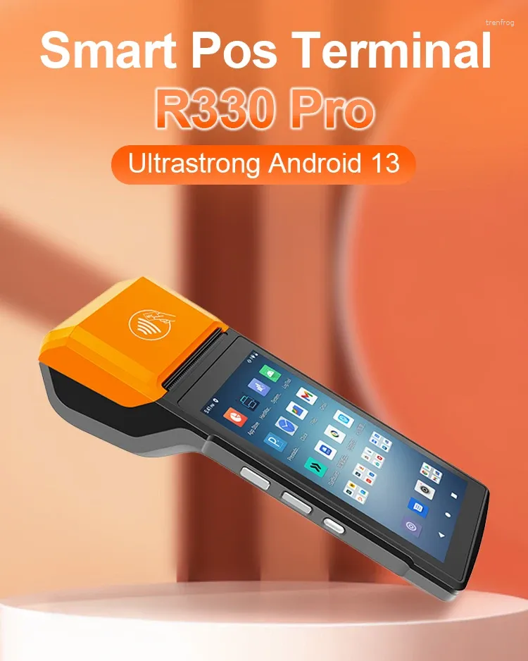 Android 13 Mobil Mini Dokunmatik Ekran POS Terminal Ödeme Noktası Satış Sistemleri R330 Pro