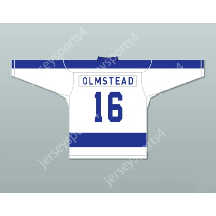 Anpassad Olmstead 16 Toronto Bay lämnar White Hockey Jersey New Top Stitched S-M-L-XL-XXL-3XL-4XL-5XL-6XL