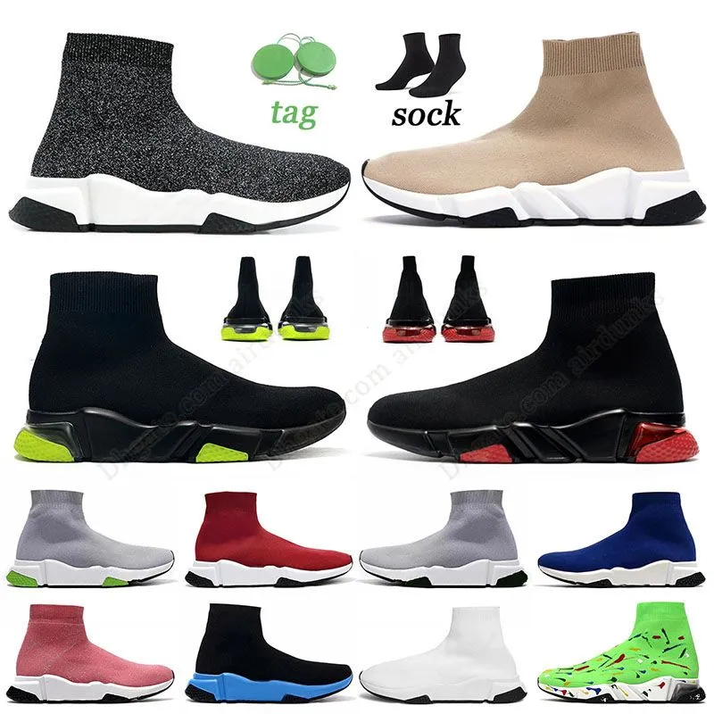 balenciaga balencaigas sock shoes designer sapatos homens mulheres balenciaga's balenciagaa balenciga socks speed trainer black volt vintage beige plataforma 【code ：L】 sapatilhas