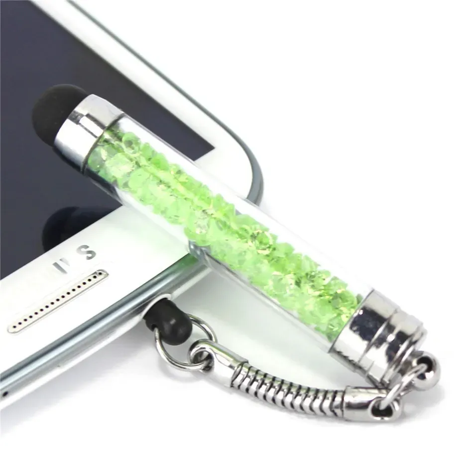 Luxury Diamond Crystal Touch Screen Capacitive Stylus Ball Bling Pen Pens For Cellphone iphone PC Tablet iPad