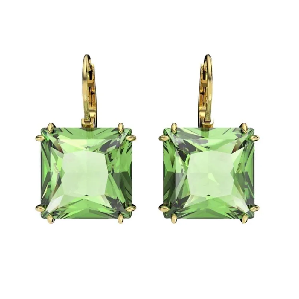 Swarovski Earrings Designer Women Original Quality Charm New Fashionable And Square Droplet Earrings Square Earrings