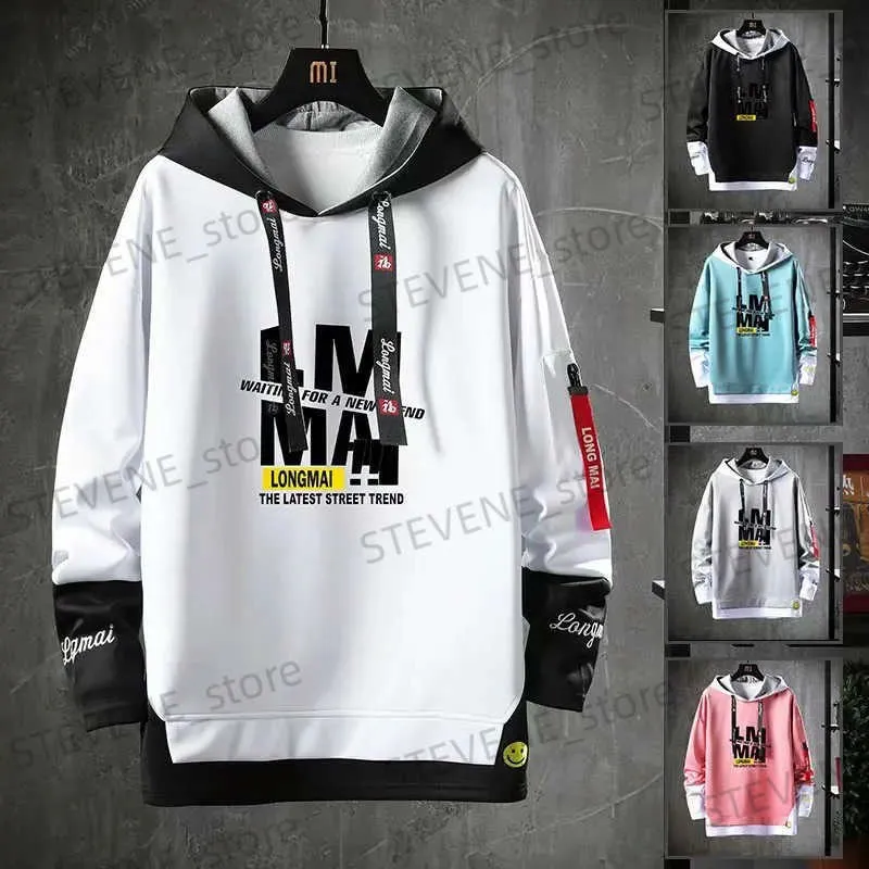 Men's Hoodies Sweatshirts Spring Autumn Men's Hoodie Harajuku Fashion Japan Streetwear Hoodies Men Casual Men Clothing Prind Long Sleeve Sweatshirt Men T231220