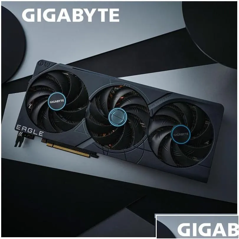 Мониторы Gigabyte Rtx 4080 Графика 16 ГБ Eagle Gddr6X Видеокарта Nvidia 40 Series 22400 МГц Pci Express 4.0 16X Drop Delivery Compu C Dh2Fd