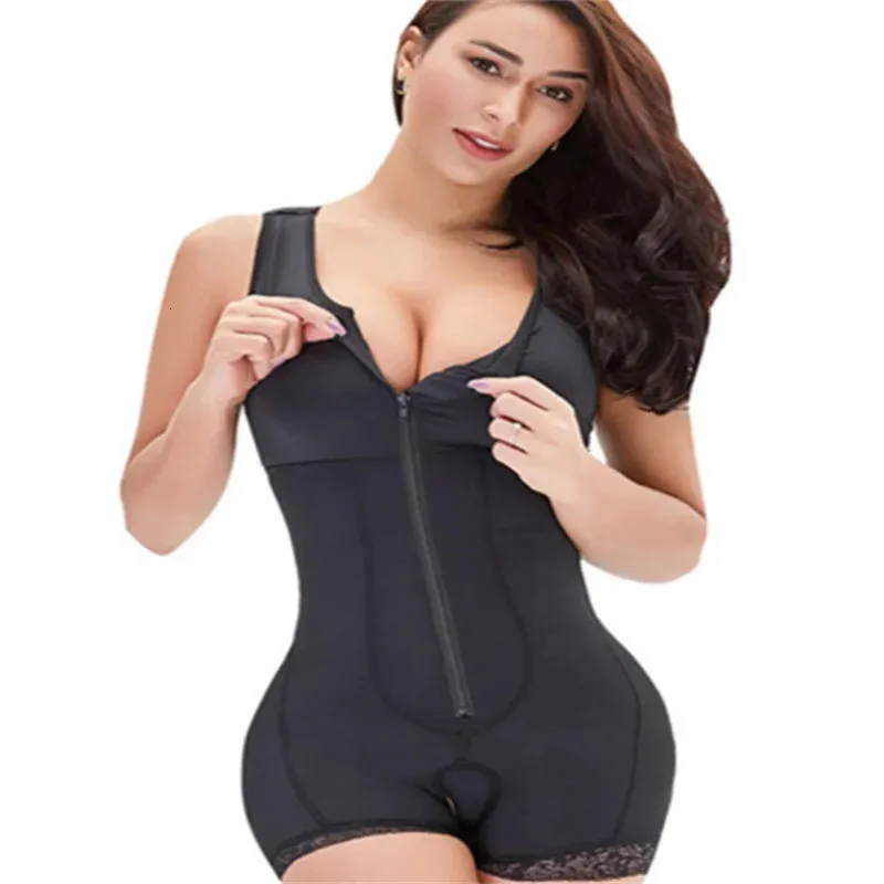 Body Shaper Women Schoting Shapewear Puszczenie Otwórz Krocz Overbust Trener talia Gaine Full Bodyshaper 231220