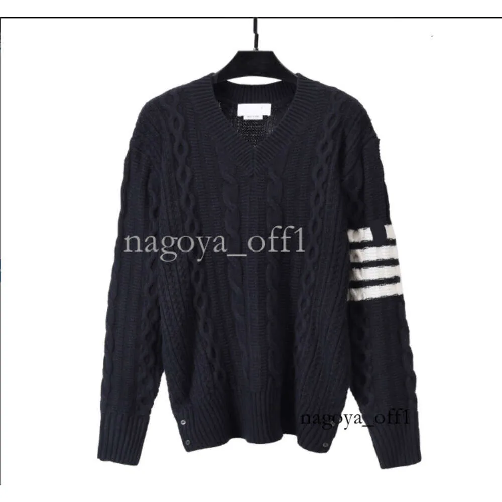 Women's Hoodies Women's Clothing Mens Hoodie TB Wool Sweater Unisex V-neck Korean Casual Knitted Shirt 178