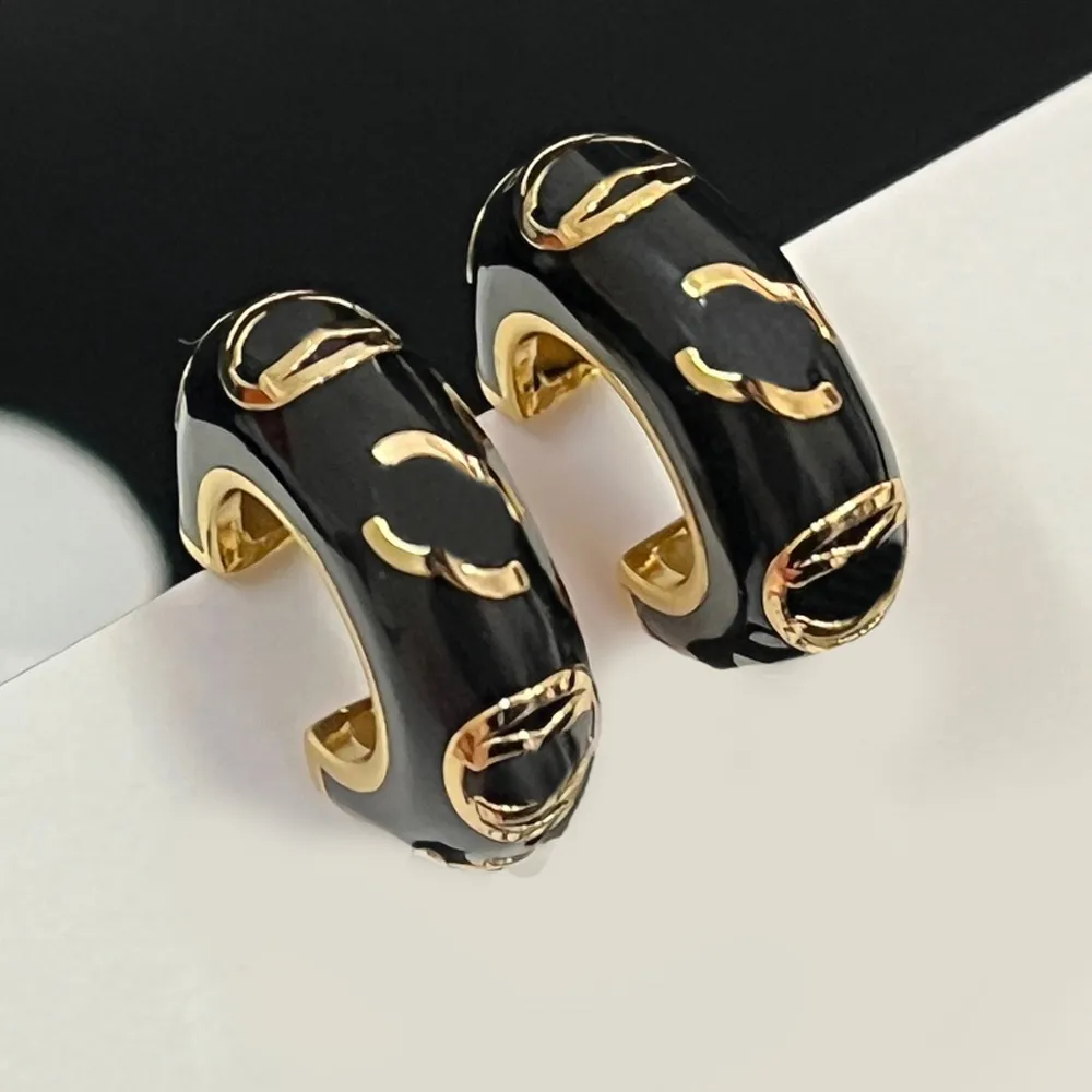 Fashion Brand Letter Designer Stud Earrings High Quality 18k Gold Plated Earring Jewelry Women Accessory Gifts