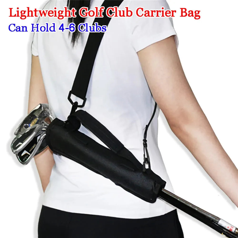 Lightweight Golf Club Carry Bag Multicolor peut contenir jusqu'à 6 clubs faciles à utiliser par les enfants garçons hommes femmes avec bandoulière 231220