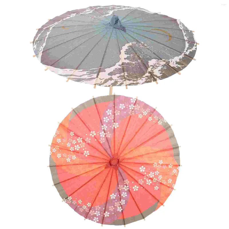 Parasol 2 szt. Papierowy parasol wakacyjny wystrój wakacyjny