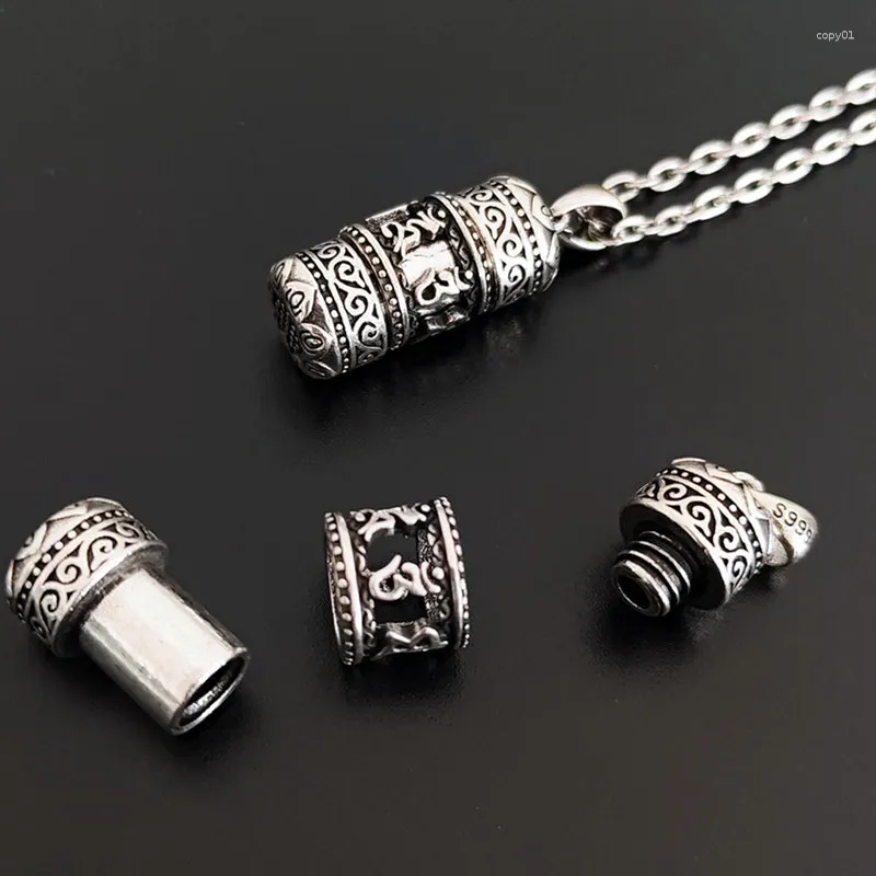 Pendentif Colliers Urne ouvrable pour cendres Style vintage Mini Jar Charms Souvenir Bijoux Accessoires