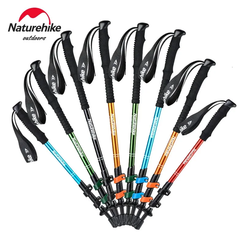 Trekking kutupları 1pcs yetişkin çocuk katlanabilir teleskopik bastonlar aile alpenstocks ultralight yürüyüş çubuğu 231219