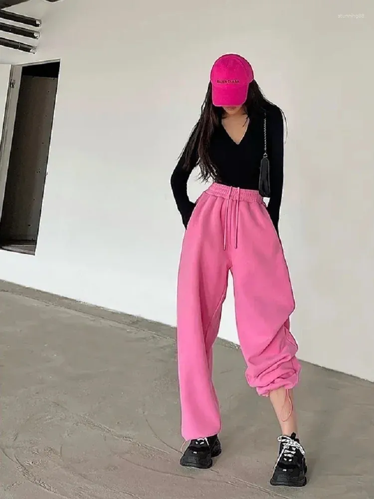 Oversized pink joggers hotsell