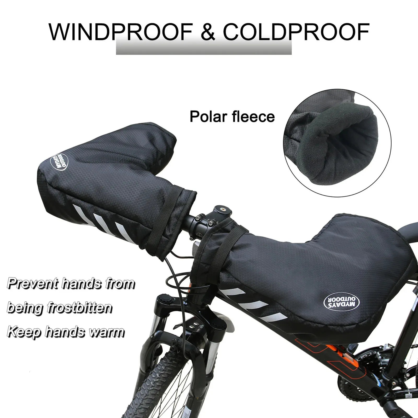 Winter bike handlebar covers deals